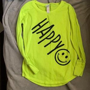 Justice happy long sleeve shirt